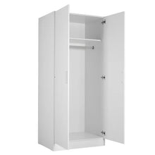 Madesa Two Door Wardrobe Storage Cabinet, Wood Armoire
