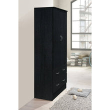 Hodedah 2-Door Armoire with 2-Drawers and Clothing Rod