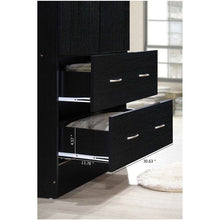Hodedah 2-Door Armoire with 2-Drawers and Clothing Rod