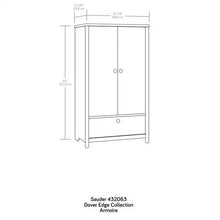 Sauder Dover Edge Bedroom Armoire