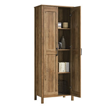 Sauder Two-Door Storage Cabinet, Rural Pine Finish
