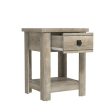 Addison Farmhouse 1 Drawer Nightstand, Set of 2, Driftwood Gray