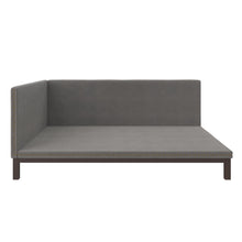 Bellamy Studios Mid Century Upholstered Modern Daybed, Full Size, Gray Linen