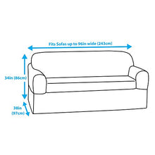 Maytex Pixel Stretch 2-Piece Sofa Slipcover, Chocolate