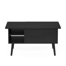 Furinno Jensen Lift Top Coffee Table With Wooden Leg, Americano