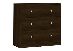 Tvilum Studio Collection 3-Drawer Dresser, Coffee