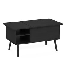 Furinno Jensen Lift Top Coffee Table With Wooden Leg, Americano