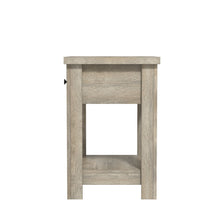 Addison Farmhouse 1 Drawer Nightstand, Set of 2, Driftwood Gray