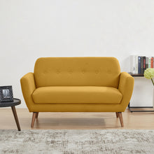 A&D Home Oakland Loveseat Sofa, Mustard