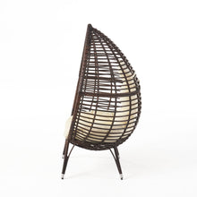 Noble House Melton Cushion Resin Wicker Outdoor Lounge Chair - Brown