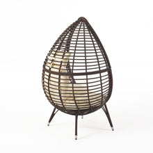 Noble House Melton Cushion Resin Wicker Outdoor Lounge Chair - Brown