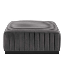 Conjure Channel Tufted Performance Velvet Ottoman-EEI-5500