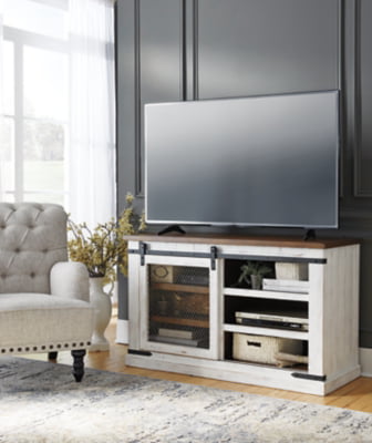 Signature Design by Ashley Wystfield Farmhouse TV Stand Fits TVs up to 48"