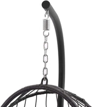 Radiata Foldable Wicker Rattan Hanging Egg Chair with Stand