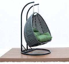 LeisureMod 2 Person Hanging Double Swing Chair