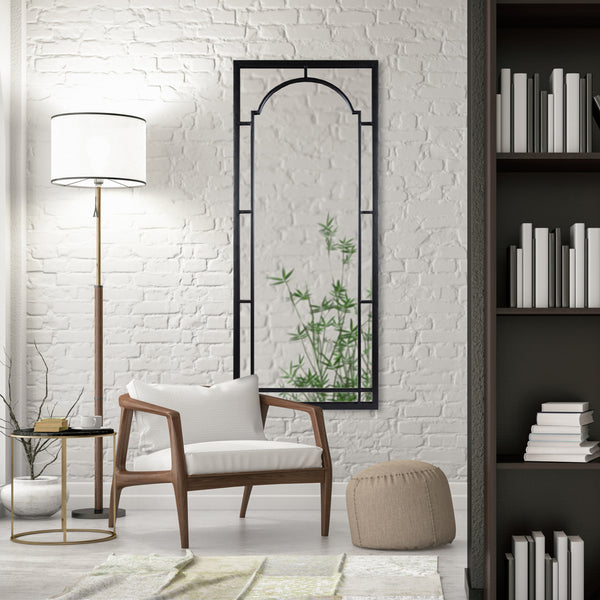 Kate and Laurel Lyla Modern Metal Framed Wall Mirror, 20 x 48