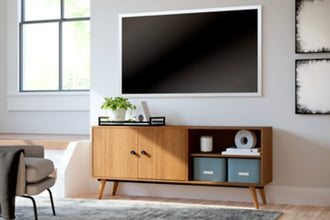 Signature Design by Ashley Thadamere Large TV Stand, Brown