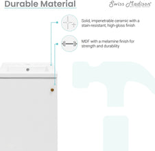 Swiss Madison SM-BV650 Bathroom Vanity, White