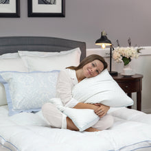 SensorPEDIC Luxury Dual Comfort Reversible Standard Bed Pillow with 400 Thread Count Cotton Cover - 2 Pack