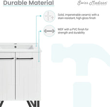 Swiss Madison Well Made Forever SM-BV250W, Mondrian White