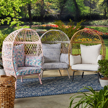 Better Homes & Gardens Kid's Ventura Outdoor Stationary Wicker Woven Egg Chair, Gray