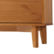 Desert Fields Sonoma 6-Drawer Solid Wood Dresser, Caramel