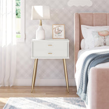 Little Seeds Valentina 1 Drawer Nightstand, White