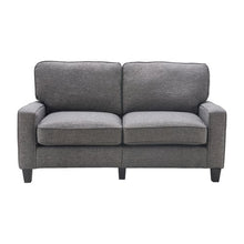 Serta Palisades Modern Track Arm 61-inch Loveseat, Gray Fabric