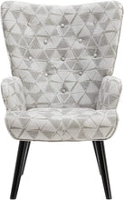 Dolonm Velvet Accent Chair Modern Tufted Button Wingback Vanity Chair with Arms Upholstered Tall Back Desk Chair with Solid Wood Legs for Living Room Bedroom Waiting Room(Teal)