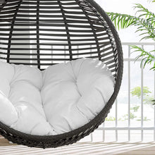 Modway EEI-3637-GRY-GRY Garner Teardrop Outdoor Patio Swing Chair