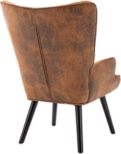 Dolonm Velvet Accent Chair Modern Tufted Button Wingback Vanity Chair with Arms Upholstered Tall Back Desk Chair with Solid Wood Legs for Living Room Bedroom Waiting Room(Teal)