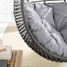 Modway EEI-3637-GRY-GRY Garner Teardrop Outdoor Patio Swing Chair