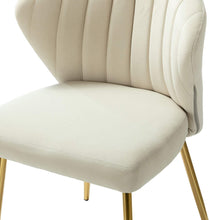 HULALA HOME Velvet Modern Small Armless Accent Chair with Gold Metal Legs, -Yellow