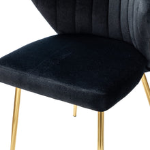 HULALA HOME Velvet Modern Small Armless Accent Chair with Gold Metal Legs, -Yellow
