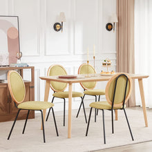 Caster Velvet Gilding Kitchen Dining Chairs Set of 2,Modern Industrial Upholstered Mid Century Metal Dining Chair for Dining Room Chairs Wood Round Back Dining Chair Indoor Small Place White ,18