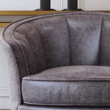Merax Modern Luxury Upholstered Accent Chair Velvet Vanity Armchair for Bedroon Livingroom Office Grey, Set of 1, Brown