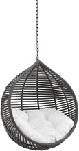 Modway EEI-3637-GRY-GRY Garner Teardrop Outdoor Patio Swing Chair