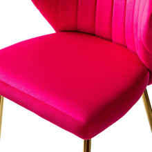 HULALA HOME Velvet Modern Small Armless Accent Chair with Gold Metal Legs, -Yellow