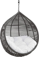 Modway EEI-3637-GRY-GRY Garner Teardrop Outdoor Patio Swing Chair