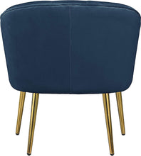 Morden Fort Velvet Barrel Club Chair Accent Armchair with Golden Legs , White