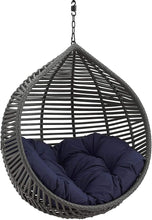 Modway EEI-3637-GRY-GRY Garner Teardrop Outdoor Patio Swing Chair