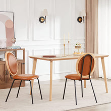 Caster Velvet Gilding Kitchen Dining Chairs Set of 2,Modern Industrial Upholstered Mid Century Metal Dining Chair for Dining Room Chairs Wood Round Back Dining Chair Indoor Small Place White ,18