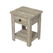 Addison Farmhouse 1 Drawer Nightstand, Set of 2, Driftwood Gray