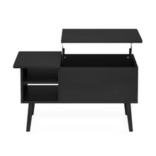 Furinno Jensen Lift Top Coffee Table With Wooden Leg, Americano