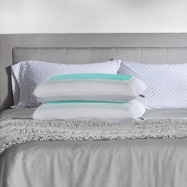 Sealy Essentials Cooling Gel Memory Foam Pillow, 2 Pack