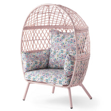 Better Homes & Gardens Kid's Ventura Outdoor Pink Wicker Stationary Egg Chair