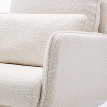 Merax Espresso Modern Comfortable Upholstered Accent Chair with Lumbar Cushion,Teddy Velvet Reading Armchair