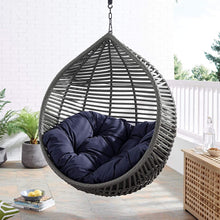Modway EEI-3637-GRY-GRY Garner Teardrop Outdoor Patio Swing Chair