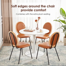 Caster Velvet Gilding Kitchen Dining Chairs Set of 2,Modern Industrial Upholstered Mid Century Metal Dining Chair for Dining Room Chairs Wood Round Back Dining Chair Indoor Small Place White ,18