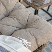 Walker Edison Carmel Modern Rattan Hanging Egg Swing Chair